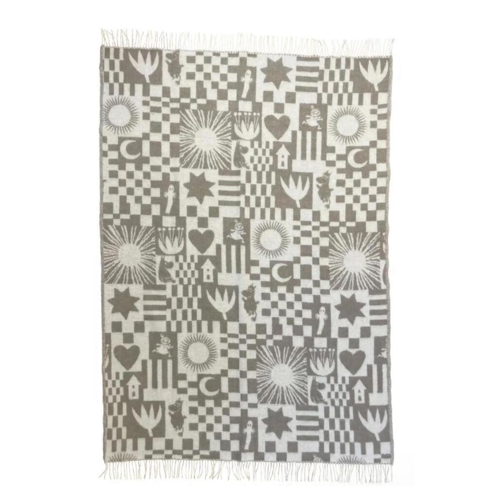 New moomin play 80 years 100% Wool  blanket By klippan